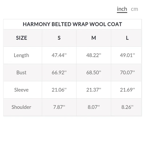 NWT Harmony Belted Wrap 100% Wool Coat (Cream/Beige) - NAP Loungewear